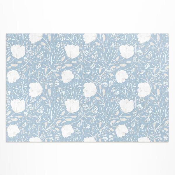 Dywan winylowy Piękne kwiaty na pastelowym tle