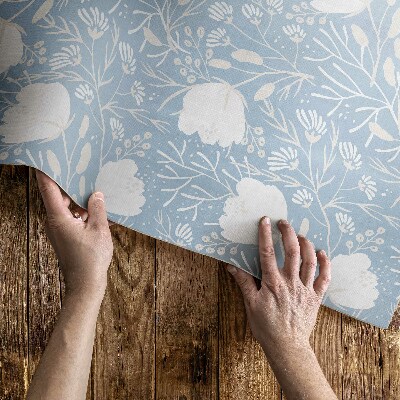 Dywan winylowy Piękne kwiaty na pastelowym tle