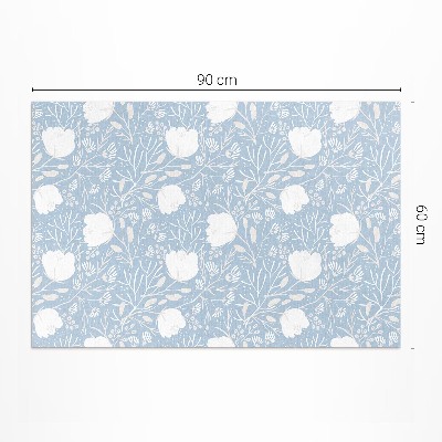 Dywan winylowy Piękne kwiaty na pastelowym tle