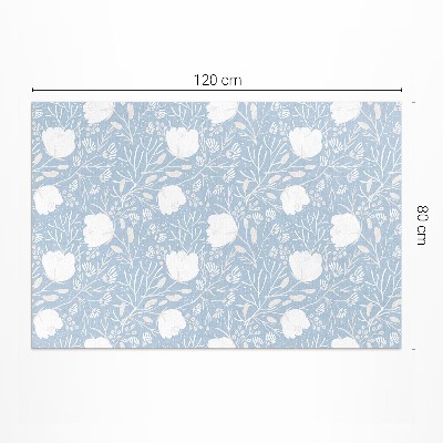 Dywan winylowy Piękne kwiaty na pastelowym tle