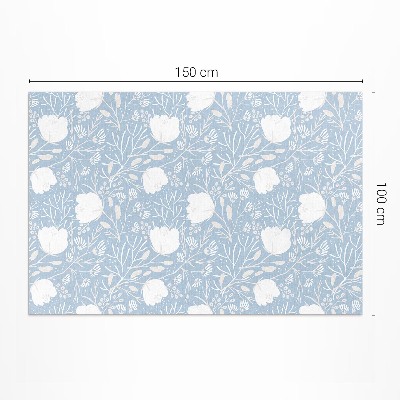 Dywan winylowy Piękne kwiaty na pastelowym tle