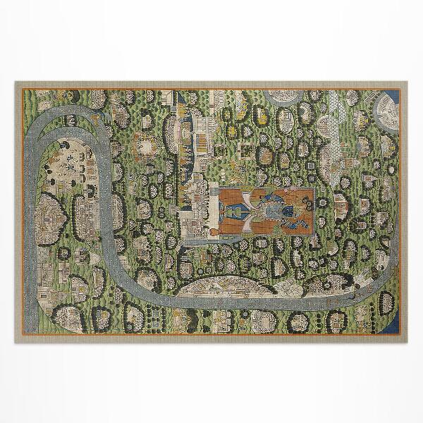 Dywan winylowy Indie z lotu ptaka