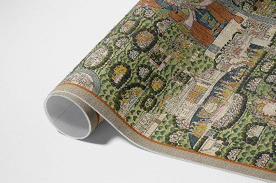 Dywan winylowy Indie z lotu ptaka