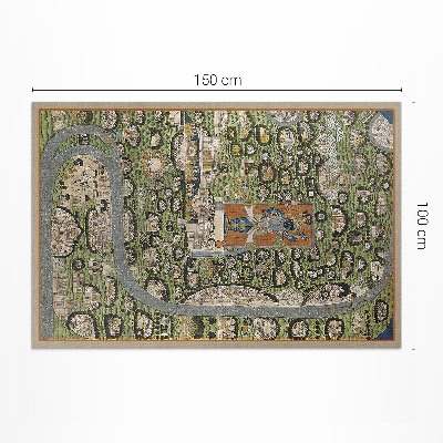 Dywan winylowy Indie z lotu ptaka