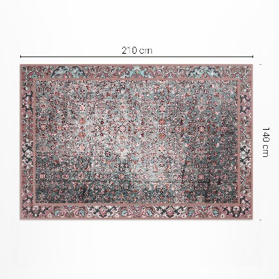 Dywan winylowy Retro postarzany kwiatowy wzór