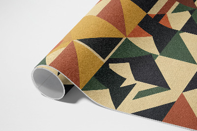 Dywan winylowy Geometryczna kolorowa abstrakcja retro
