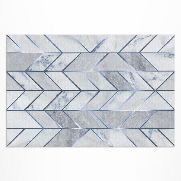 Dywan winylowy Geometryczne linie jasny marmur glamour