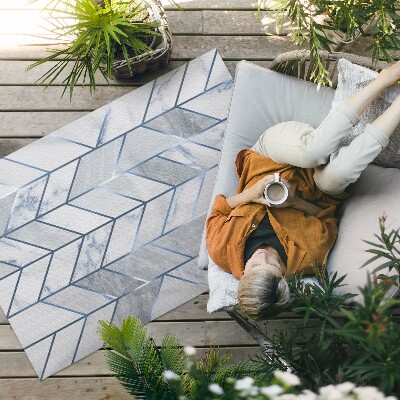 Dywan winylowy Geometryczne linie jasny marmur glamour