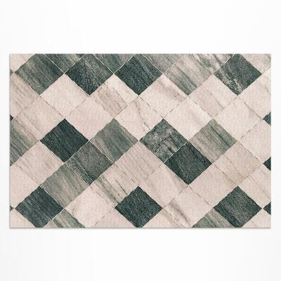 Dywan winylowy Kamienna mozaika kwadratowe płytki marmur