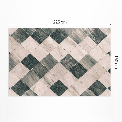 Dywan winylowy Kamienna mozaika kwadratowe płytki marmur