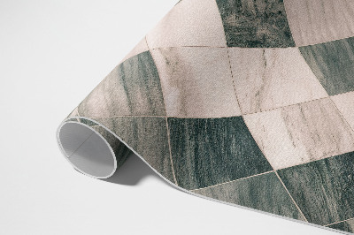 Dywan winylowy Kamienna mozaika kwadratowe płytki marmur