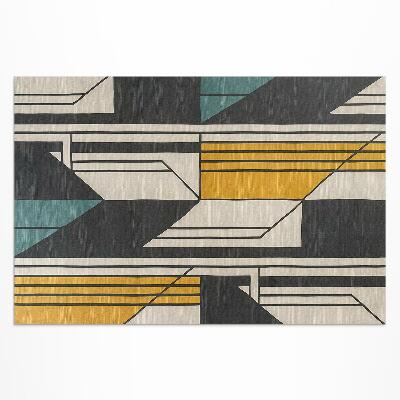 Dywan winylowy Geometryczna abstrakcja w stylu vintage