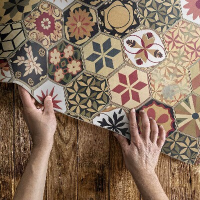 Dywan winylowy Dekoracyjna mozaika vintage