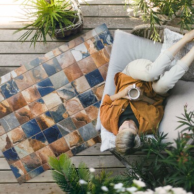 Dywan winylowy vintage kamienna mozaika