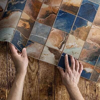 Dywan winylowy vintage kamienna mozaika