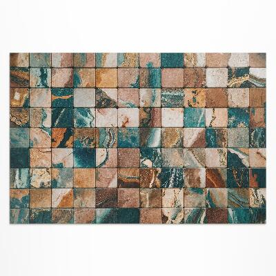 Dywan winylowy Kamienna mozaika marmurowe płytki vintage