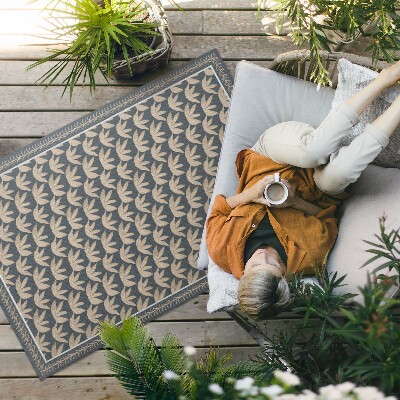 Dywan winylowy Powtarzający się ornament roślinny vintage