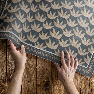 Dywan winylowy Powtarzający się ornament roślinny vintage