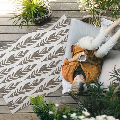 Dywan winylowy Malowane liście boho roślinny wzór vintage