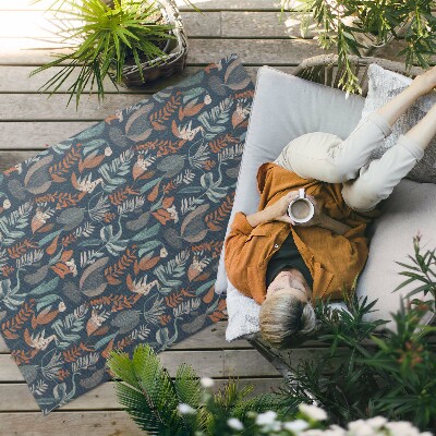 Dywan winylowy Łąka kwiatów w boho stylu