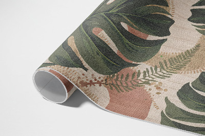 Dywan winylowy Kompozycja liści monstery i paproci vintage