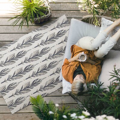 Dywan winylowy Indiańskie pióra w stylu boho