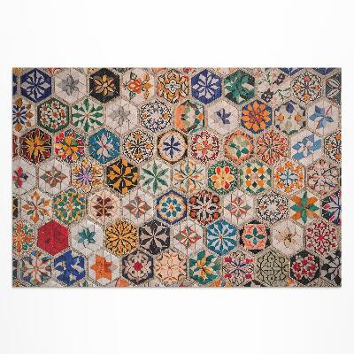 Dywan winylowy Kolorowa abstrakcyjna mozaika retro