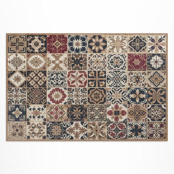 Dywan winylowy Stara mozaika wzorzyste płytki vintage