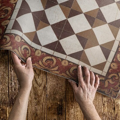 Dywan winylowy Vintage mozaika płytek