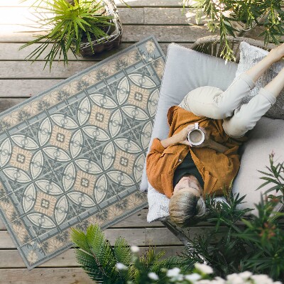 Dywan winylowy Dekoracyjne płytki vintage mozaika