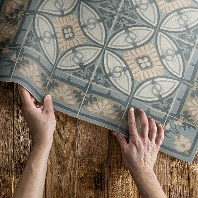 Dywan winylowy Dekoracyjne płytki vintage mozaika