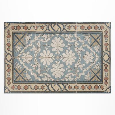 Dywan winylowy Geometryczne kwiatowe wzory w stylu retro