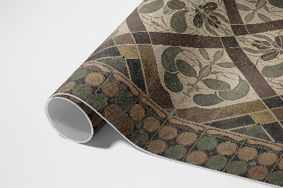Dywan winylowy Wzór vintage ze wzorami kwiatów