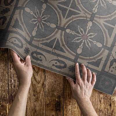 Dywan winylowy Rustykalne geometryczne ornament