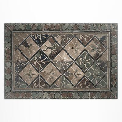 Dywan winylowy Elegancka geometria na kaflach vintage