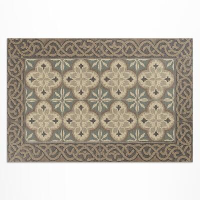 Dywan winylowy Retro kafle z geometrycznymi układami