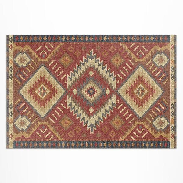 Dywan winylowy Harmonia azteckich figur geometrycznych