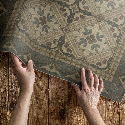 Dywan winylowy Symetryczne wzory vintage