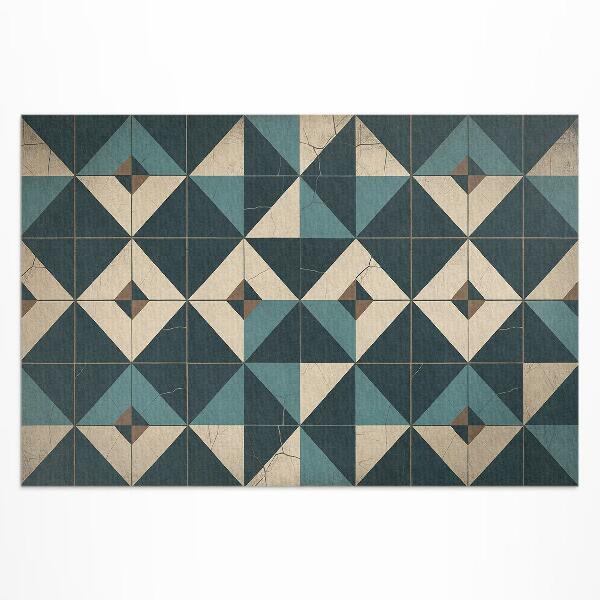 Dywan winylowy Art deco kafle z figur geometrycznych