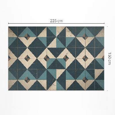 Dywan winylowy Art deco kafle z figur geometrycznych