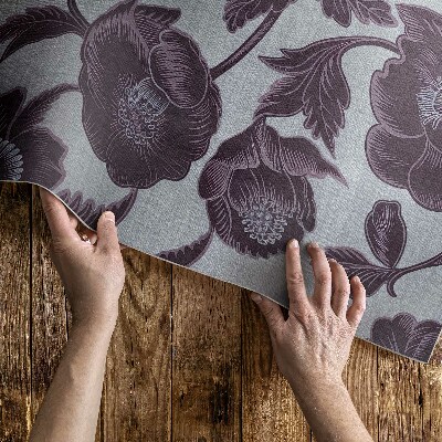 Dywan winylowy Subtelne kwiaty vintage