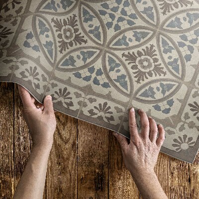 Dywan winylowy Boho kompozycja geometryczna