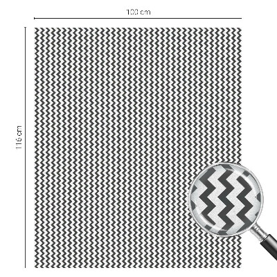 Folia mleczna na okno wzór witraż Zygzak wzór