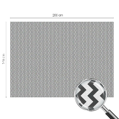 Folia mleczna na okno wzór witraż Zygzak wzór