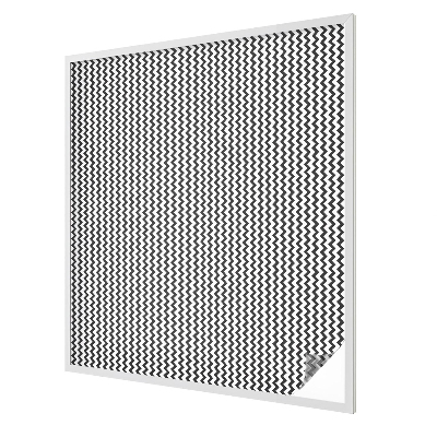 Folia mleczna na okno wzór witraż Zygzak wzór