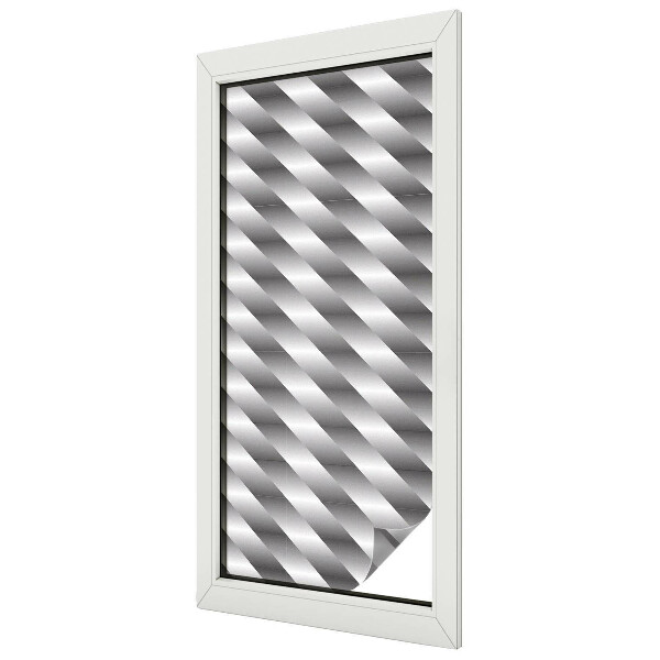 Witraż przyklejany na okno folia matowa Geometryczne pasy