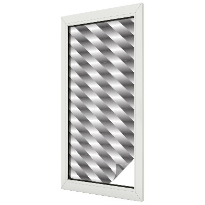 Folia witrażowa Czarno-białe pasy geometryczne nowoczesność