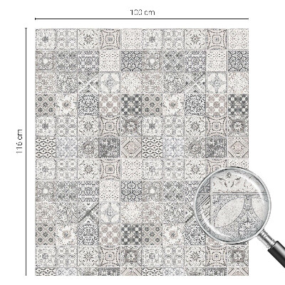 Folia okienna dekoracyjna witraż Kaflowe wzory