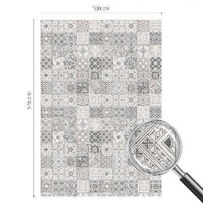 Folia okienna dekoracyjna witraż Kaflowe wzory