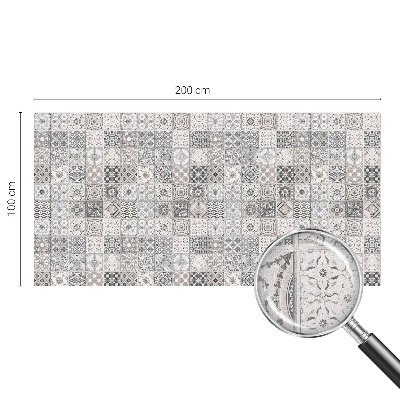 Folia okienna dekoracyjna witraż Kaflowe wzory